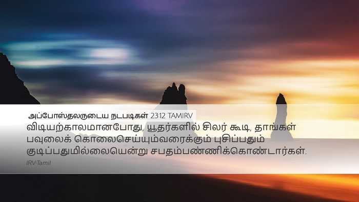 அப்போஸ்தலருடைய நடபடிகள் 23:12 TAMIRV Bible Verse Image