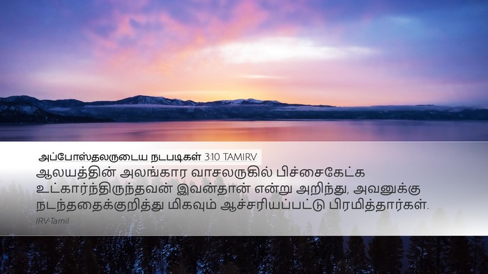 அப்போஸ்தலருடைய நடபடிகள் 3:10 TAMIRV Bible Verse Image