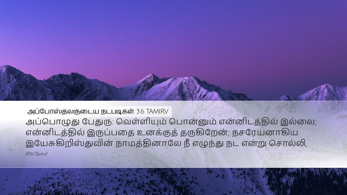 அப்போஸ்தலருடைய நடபடிகள் 3:6 TAMIRV Bible Verse Image