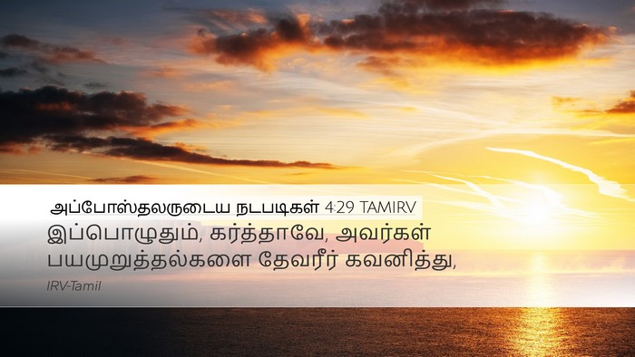 அப்போஸ்தலருடைய நடபடிகள் 4:29 TAMIRV Bible Verse Image