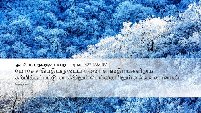 அப்போஸ்தலருடைய நடபடிகள் 7:22 TAMIRV Bible Verse Image