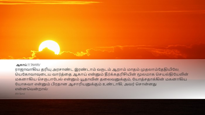 ஆகாய் 1:1 TAMIRV Bible Verse Image
