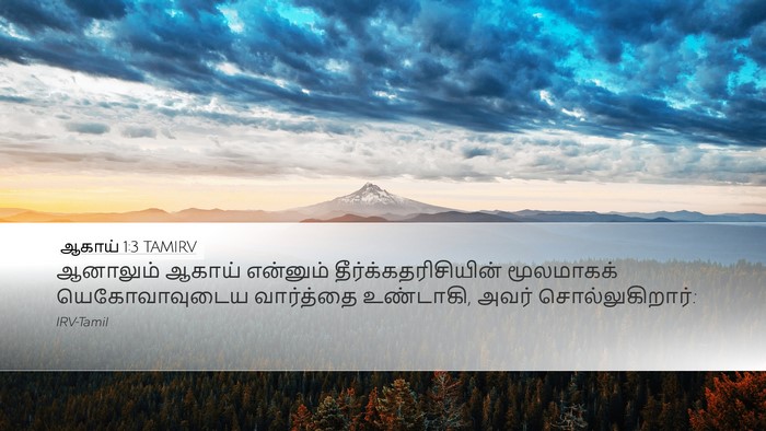 ஆகாய் 1:3 TAMIRV Desktop Wallpaper - ஆனாலும் ஆகாய் - Desktop Bible Verse Wallpaper