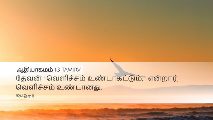 ஆதியாகமம் 1:3 TAMIRV Bible Verse Image