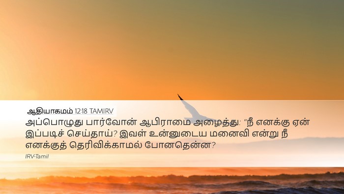 ஆதியாகமம் 12:18 TAMIRV Bible Verse Image