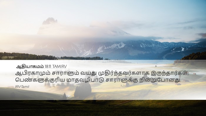 ஆதியாகமம் 18:11 TAMIRV Bible Verse Image