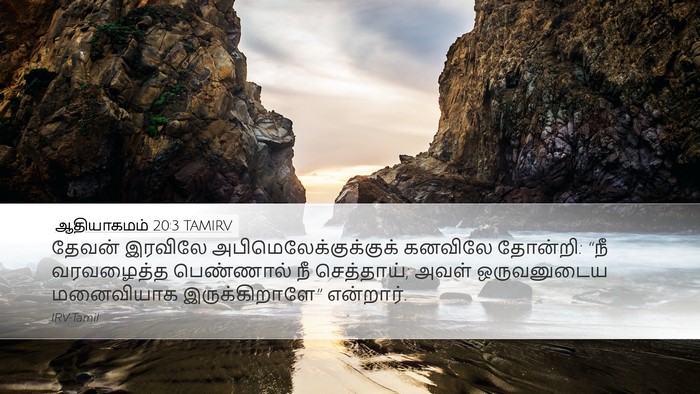 ஆதியாகமம் 20:3 TAMIRV Bible Verse Image