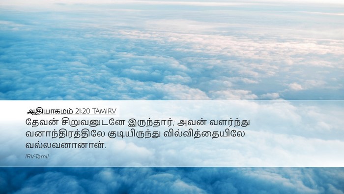 ஆதியாகமம் 21:20 TAMIRV Bible Verse Image