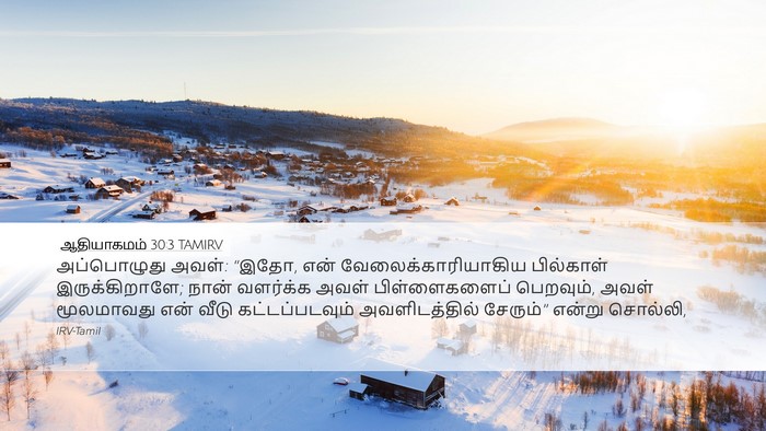 ஆதியாகமம் 30:3 TAMIRV Bible Verse Image