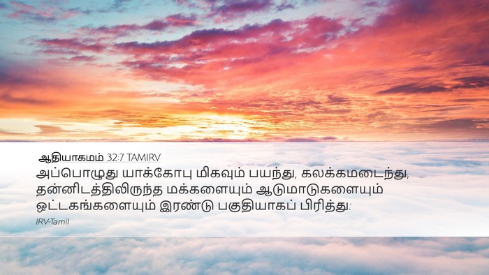 ஆதியாகமம் 32:7 TAMIRV Bible Verse Image