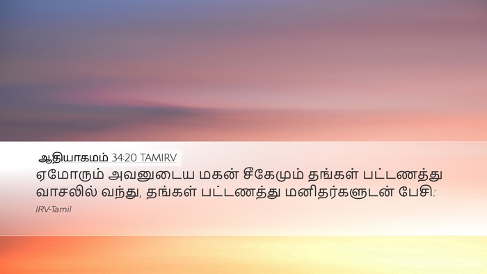 ஆதியாகமம் 34:20 TAMIRV Bible Verse Image