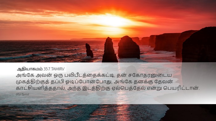 ஆதியாகமம் 35:7 TAMIRV Bible Verse Image