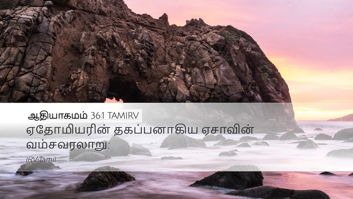 ஆதியாகமம் 36:1 TAMIRV Bible Verse Image