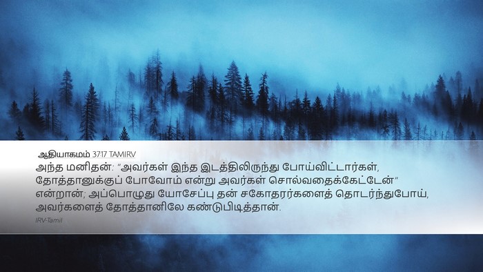 ஆதியாகமம் 37:17 TAMIRV Bible Verse Image