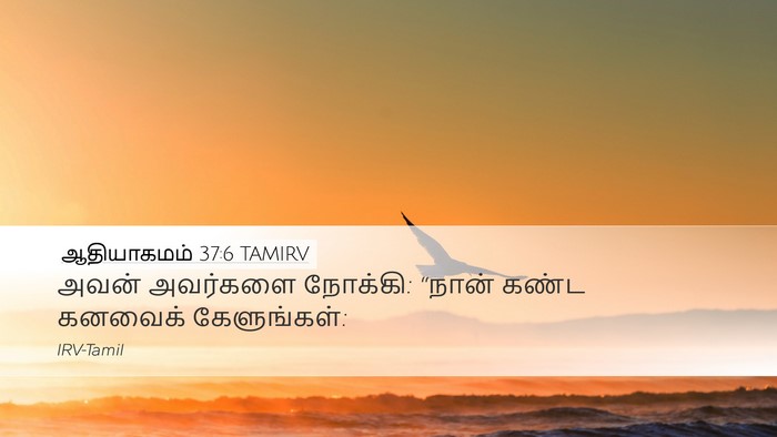 ஆதியாகமம் 37:6 TAMIRV Desktop Wallpaper - அவன் அவர்களை - Desktop Bible Verse Wallpaper