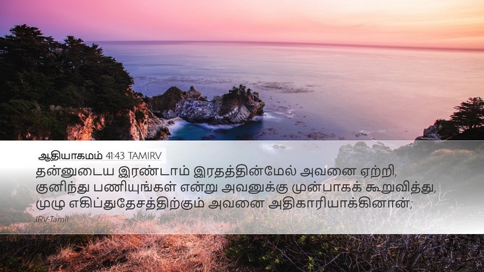 ஆதியாகமம் 41:43 TAMIRV Bible Verse Image