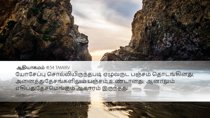 ஆதியாகமம் 41:54 TAMIRV Bible Verse Image