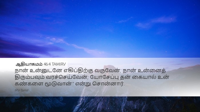 ஆதியாகமம் 46:4 TAMIRV Bible Verse Image