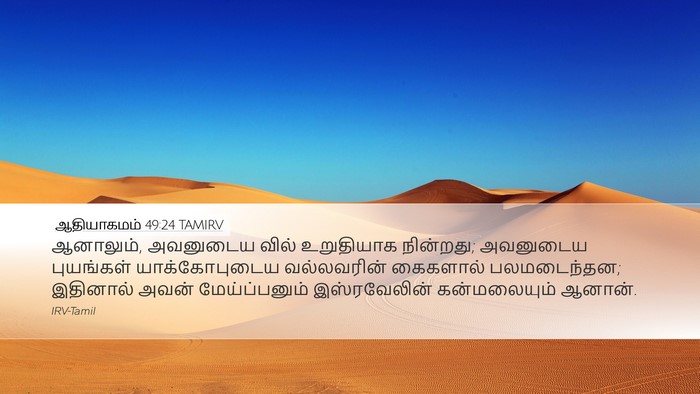 ஆதியாகமம் 49:24 TAMIRV Bible Verse Image
