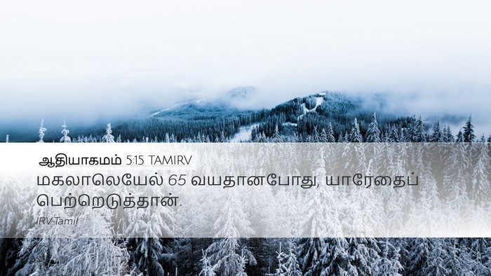ஆதியாகமம் 5:15 TAMIRV Desktop Wallpaper - மகலாலெயேல் 65 - Desktop Bible Verse Wallpaper