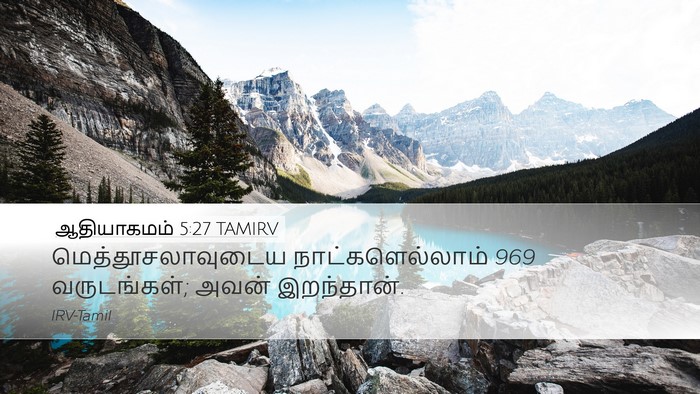 ஆதியாகமம் 5:27 TAMIRV Bible Verse Image