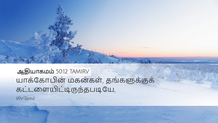 ஆதியாகமம் 50:12 TAMIRV Desktop Wallpaper - யாக்கோபின் - Desktop Bible Verse Wallpaper