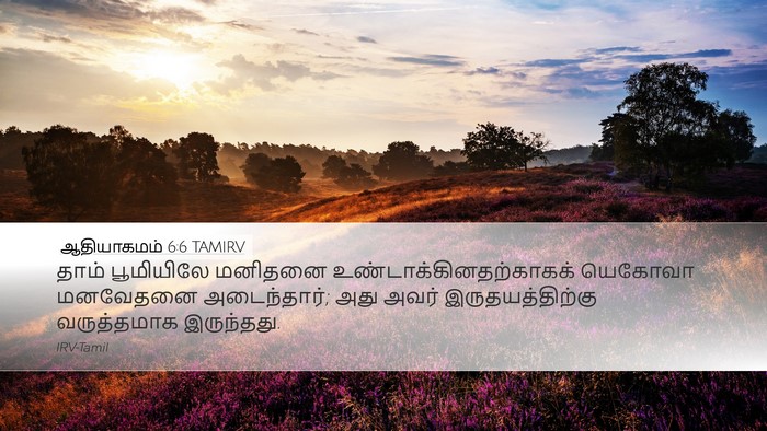 ஆதியாகமம் 6:6 TAMIRV Bible Verse Image