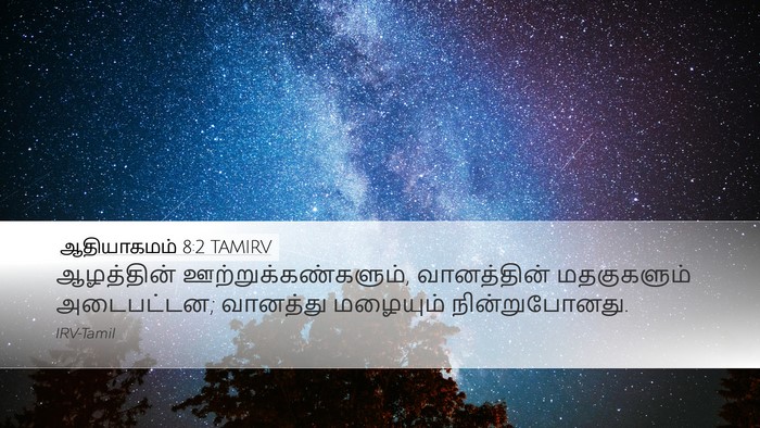 ஆதியாகமம் 8:2 TAMIRV Desktop Wallpaper - ஆழத்தின் - Desktop Bible Verse Wallpaper