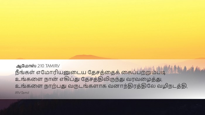 ஆமோஸ் 2:10 TAMIRV Bible Verse Image