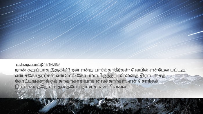 உன்னதப்பாட்டு 1:6 TAMIRV Bible Verse Image