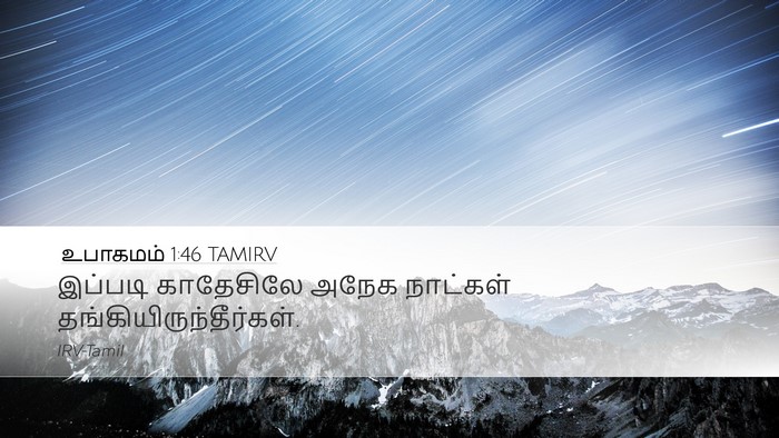 உபாகமம் 1:46 TAMIRV Desktop Wallpaper - இப்படி காதேசிலே - Desktop Bible Verse Wallpaper