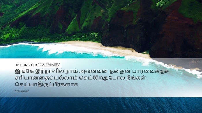 உபாகமம் 12:8 TAMIRV Bible Verse Image