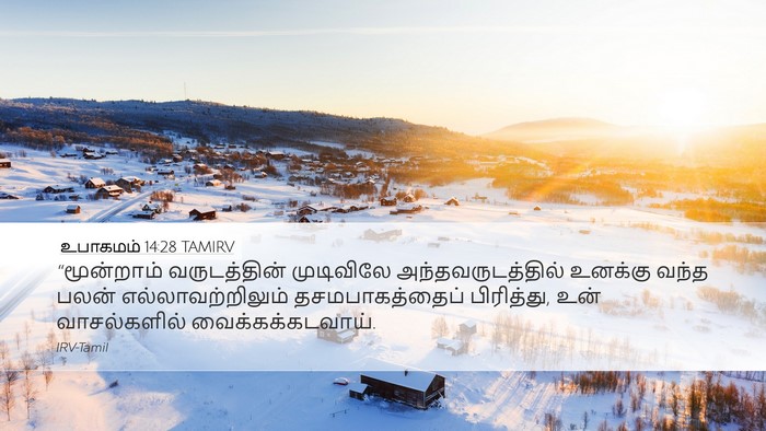உபாகமம் 14:28 TAMIRV Bible Verse Image