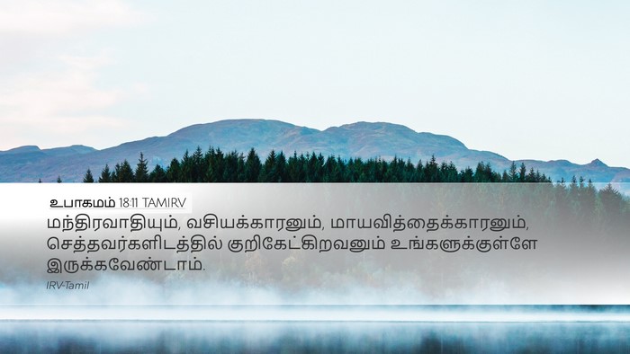 உபாகமம் 18:11 TAMIRV Bible Verse Image