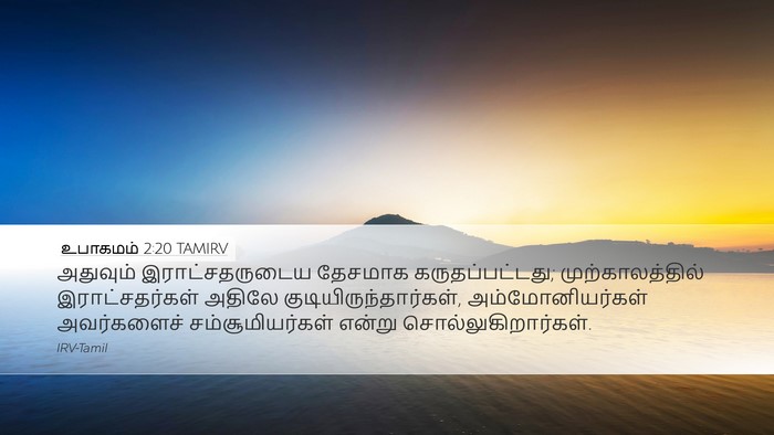 உபாகமம் 2:20 TAMIRV Bible Verse Image