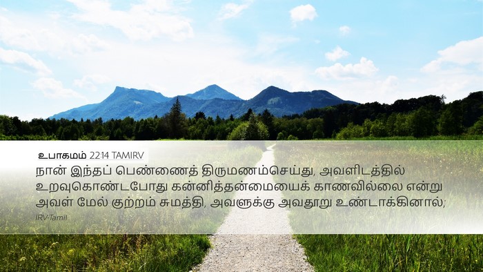 உபாகமம் 22:14 TAMIRV Desktop Wallpaper - நான் இந்தப் - Desktop Bible Verse Wallpaper