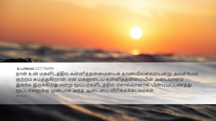 உபாகமம் 22:17 TAMIRV Desktop Wallpaper - நான் உன் - Desktop Bible Verse Wallpaper