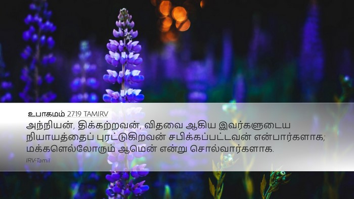 உபாகமம் 27:19 TAMIRV Bible Verse Image