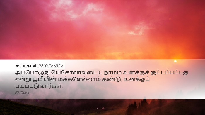 உபாகமம் 28:10 TAMIRV Desktop Wallpaper - அப்பொழுது - Desktop Bible Verse Wallpaper