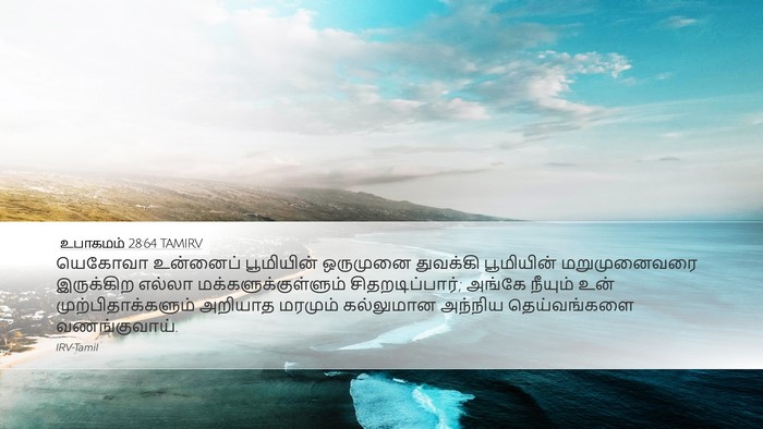 உபாகமம் 28:64 TAMIRV Bible Verse Image