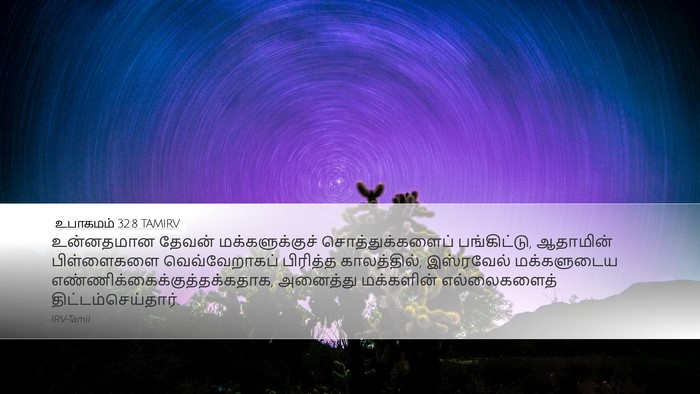 உபாகமம் 32:8 TAMIRV Bible Verse Image