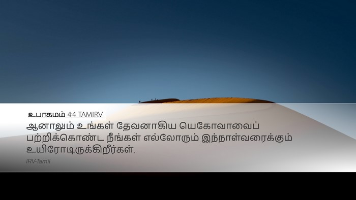 உபாகமம் 4:4 TAMIRV Bible Verse Image