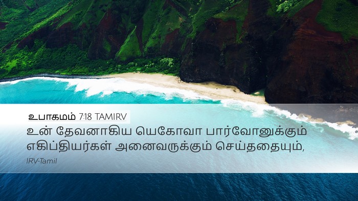 உபாகமம் 7:18 TAMIRV Desktop Wallpaper - உன் தேவனாகிய - Desktop Bible Verse Wallpaper
