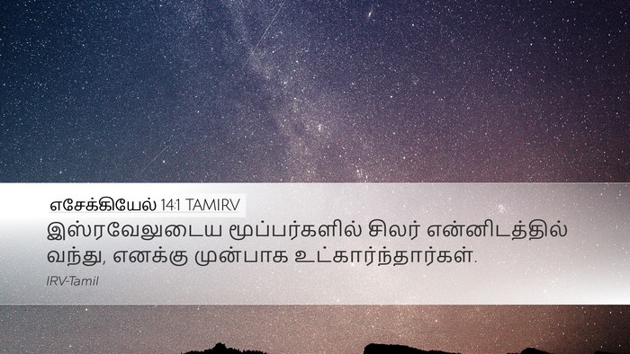 எசேக்கியேல் 14:1 TAMIRV Bible Verse Image
