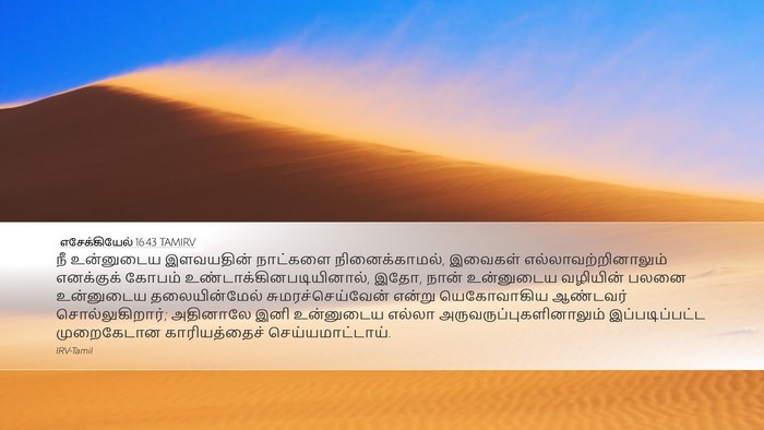 எசேக்கியேல் 16:43 TAMIRV Bible Verse Image