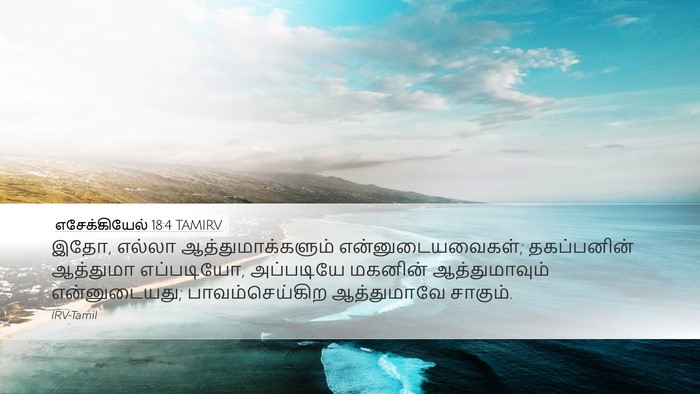 எசேக்கியேல் 18:4 TAMIRV Bible Verse Image