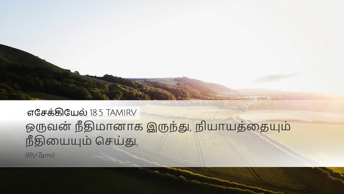 எசேக்கியேல் 18:5 TAMIRV Bible Verse Image