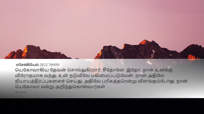 எசேக்கியேல் 28:22 TAMIRV Bible Verse Image