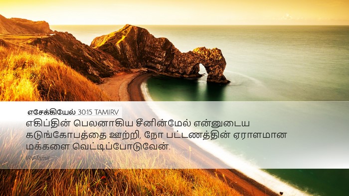 எசேக்கியேல் 30:15 TAMIRV Desktop Wallpaper - எகிப்தின் - Desktop Bible Verse Wallpaper