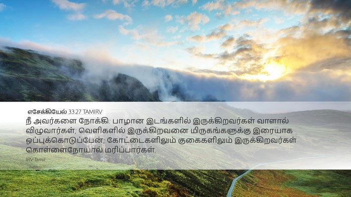 எசேக்கியேல் 33:27 TAMIRV Bible Verse Image